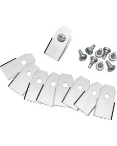 9x Ersatz-Messer für Husqvarna Automower und Gardena Mähroboter (0.75mm/Stahl)