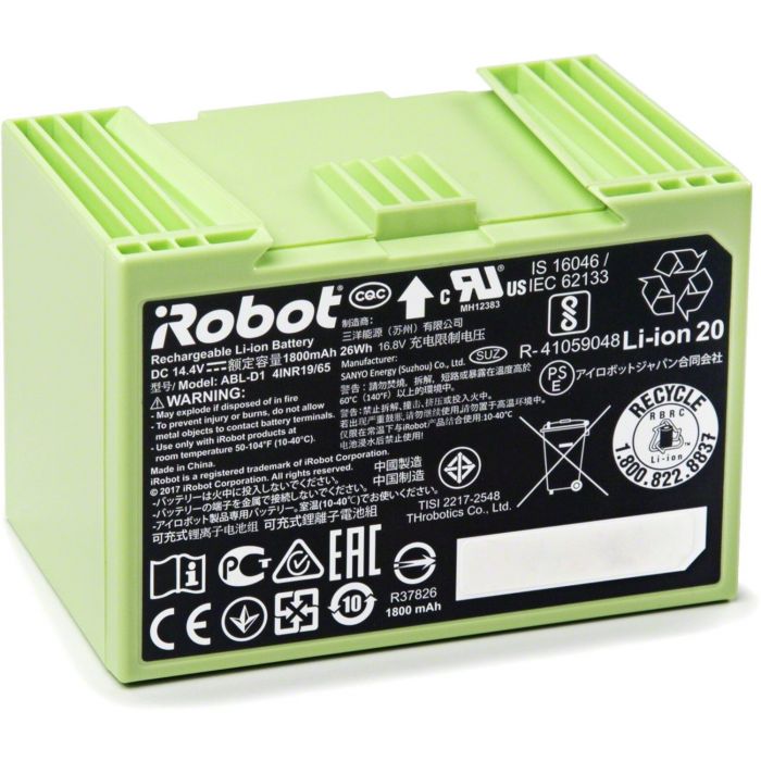 Details about   2600mAh Battery For iRobot Roomba i3,i4,i7,i7+,i8,e5,e6,7550;P/N:4624864,ABL-D1 