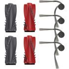 Roborock Qrevo Curv, Edge and Saros 10(R) Brush Set (2+4-Pack, Plus.Parts&reg; alternative to 8.02.0363/8.02.0372)
